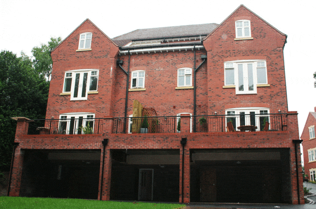 A Steel balustrade for a large house