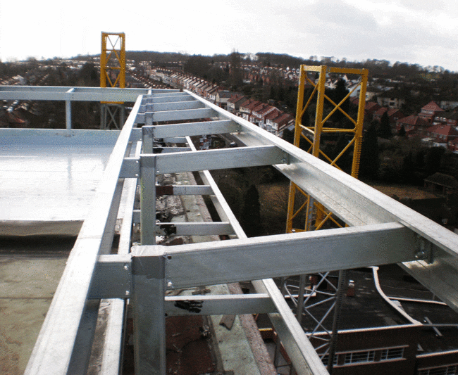 structural steelwork beams for apartments